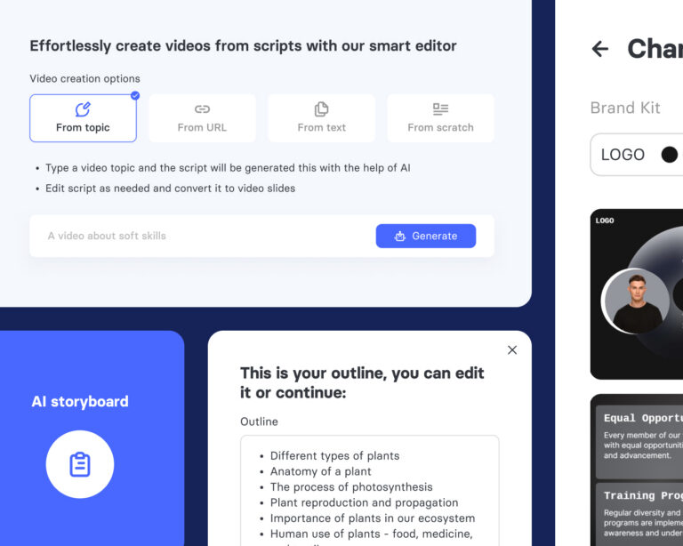 Panopto AI Video Studio from a prompt