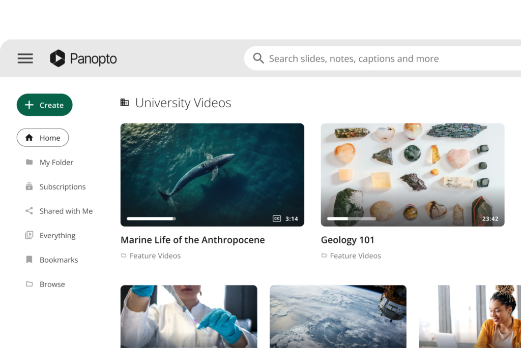 Panopto video CMS platform